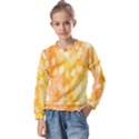 Abstract Sparkling Christmas Day Kids  Long Sleeve Tee with Frill  View1