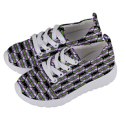 Hackers Town Void Mantis Hexagon Agender Nine 9 Stripe Pride Flag Kids  Lightweight Sports Shoes by WetdryvacsLair
