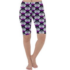 Hackers Town Void Mantis Hexagon Asexual Ace Pride Flag Cropped Leggings  by WetdryvacsLair