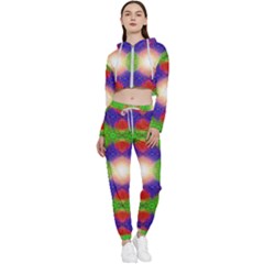 Helix Heaven Cropped Zip Up Lounge Set by Thespacecampers