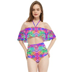 Deep Space 444 Halter Flowy Bikini Set  by Thespacecampers