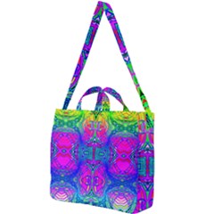 Liquidy Rainbow Square Shoulder Tote Bag by Thespacecampers