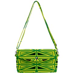 Abstract Pattern Geometric Backgrounds Removable Strap Clutch Bag by Eskimos