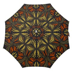 Folk Flowers Print Floral Pattern Ethnic Art Straight Umbrellas by Eskimos