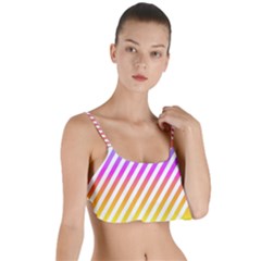 Abstract-lines-mockup-oblique Layered Top Bikini Top  by Jancukart