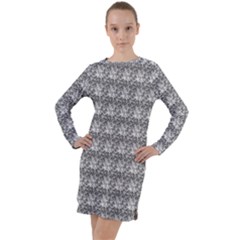 Digitalart Long Sleeve Hoodie Dress by Sparkle