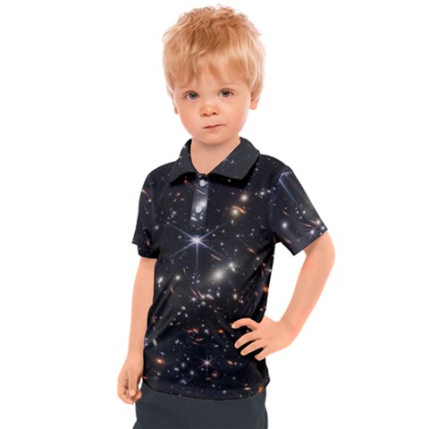 James Webb Space Telescope Deep Field Kids  Polo Tee by PodArtist