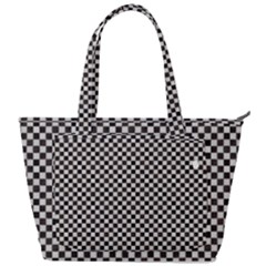 Black And White Watercolored Checkerboard Chess Back Pocket Shoulder Bag  by PodArtist