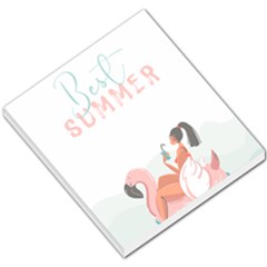 Summer Pink Lamingo Float Ocean Small Memo Pad by flowerland