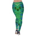 Vines Of Beautiful Flowers On A Painting In Mandala Style Velvet Leggings View2