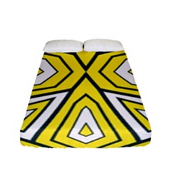 Abstract Pattern Geometric Backgrounds  Fitted Sheet (full/ Double Size) by Eskimos