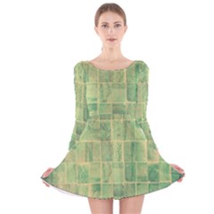 Bathroom Ceramic  Long Sleeve Velvet Skater Dress by artworkshop