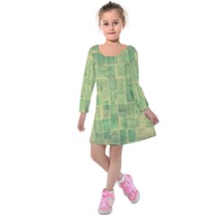 Bathroom Ceramic  Kids  Long Sleeve Velvet Dress by artworkshop