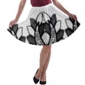 IM Fourth Dimension Black White A-line Skater Skirt View1