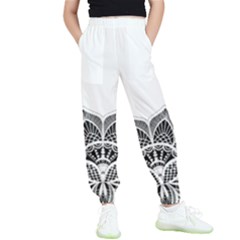 Im Fourth Dimension Black White Kids  Elastic Waist Pants by imanmulyana