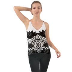 Im Fourth Dimension Black White 6 Chiffon Cami by imanmulyana