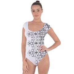 Im Fourth Dimension Black White 7 Short Sleeve Leotard  by imanmulyana