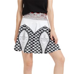 Im Fourth Dimension Black White 8 Waistband Skirt by imanmulyana