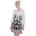 IM Fourth Dimension Black White 10 Open Neck Shift Dress View1