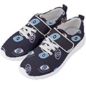 Eyes Evil Eye Blue Pattern Design Men s Velcro Strap Shoes View2