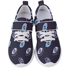 Eyes Evil Eye Blue Pattern Design Women s Velcro Strap Shoes by artworkshop