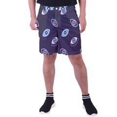 Eyes Evil Eye Blue Pattern Design Men s Pocket Shorts by artworkshop