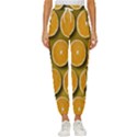 Oranges Slices  Pattern Cropped Drawstring Pants View1