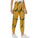 Oranges Slices  Pattern Cropped Drawstring Pants View3