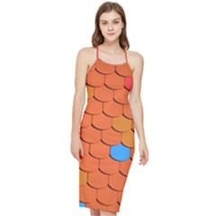 Phone Wallpaper Roof Roofing Tiles Roof Tiles Bodycon Cross Back Summer Dress by artworkshop