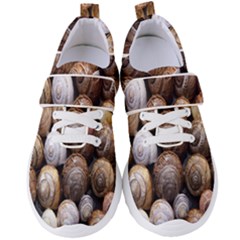 Snail Shells Pattern Arianta Arbustorum Women s Velcro Strap Shoes by artworkshop