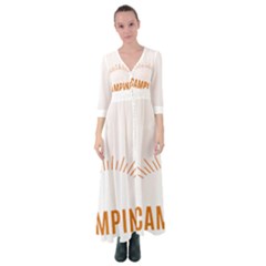 I Love Camping Button Up Maxi Dress by PFashionArt