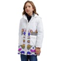 IM Fourth Dimension Colour 8 Kid s Hooded Longline Puffer Jacket View3