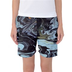 Abstract Painting Black Women s Basketball Shorts by nateshop