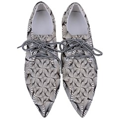 Abstract-gray Pointed Oxford Shoes by nateshop