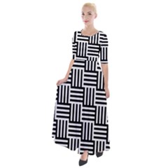 Basket Half Sleeves Maxi Dress by nateshop