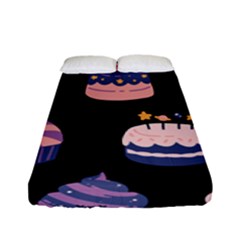 Birthday-cake Fitted Sheet (full/ Double Size) by nateshop