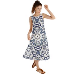 Blue-design Summer Maxi Dress by nateshop