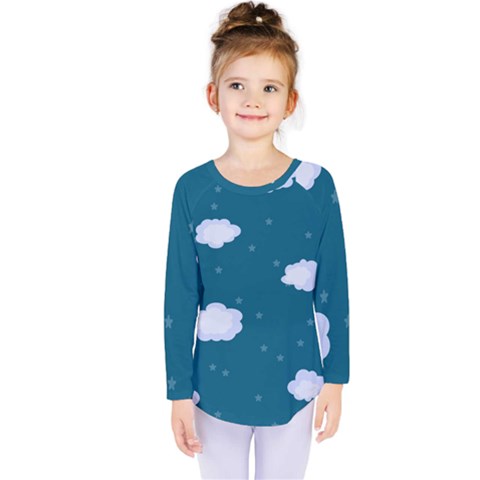 Clouds Kids  Long Sleeve Tee by nateshop