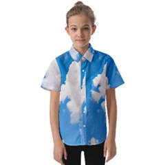 Cloudy Kids  Short Sleeve Shirt by nateshop