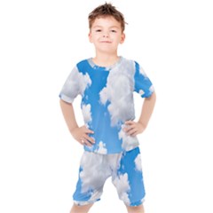 Cloudy Kids  Tee And Shorts Set by nateshop