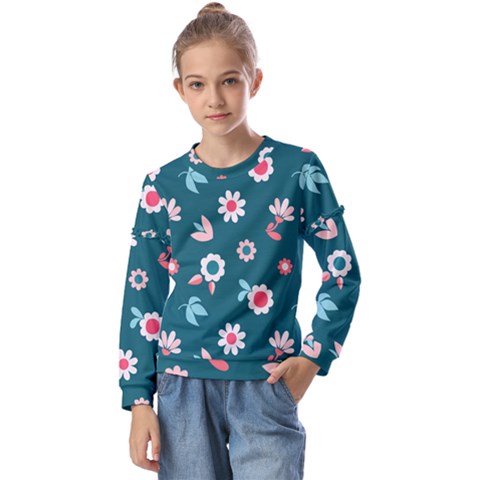 Cute Kids  Long Sleeve Tee With Frill  by nateshop