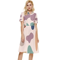 Element Button Top Knee Length Dress by nateshop