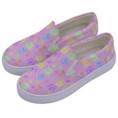 Dungeons And Cuties Kids  Canvas Slip Ons by thePastelAbomination