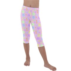 Dungeons And Cuties Kids  Lightweight Velour Capri Leggings  by thePastelAbomination