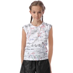 Math Formula Pattern Kids  Raglan Cap Sleeve Tee by Sapixe