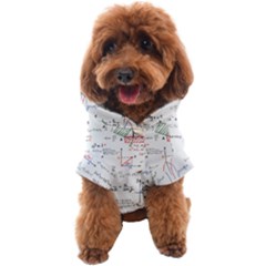 Math Formula Pattern Dog Coat by Sapixe