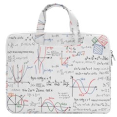 Math Formula Pattern Macbook Pro 16  Double Pocket Laptop Bag  by Sapixe