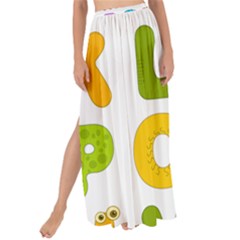 Vectors Alphabet Eyes Letters Funny Maxi Chiffon Tie-up Sarong by Sapixe