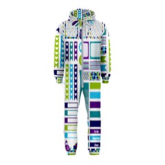 Peacock Pattern Hooded Jumpsuit (kids) by Sapixe