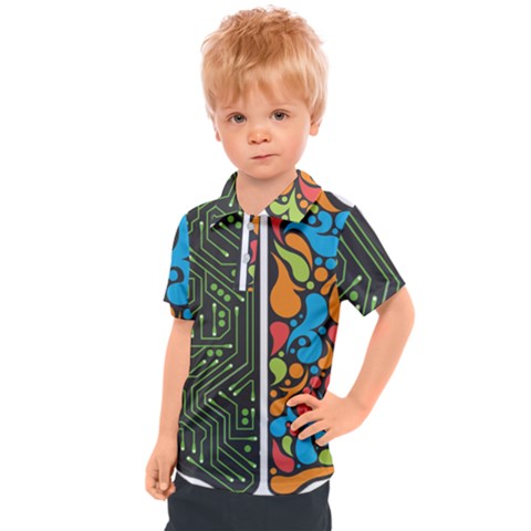 Maintaining Physical Brain Kids  Polo Tee by Sapixe